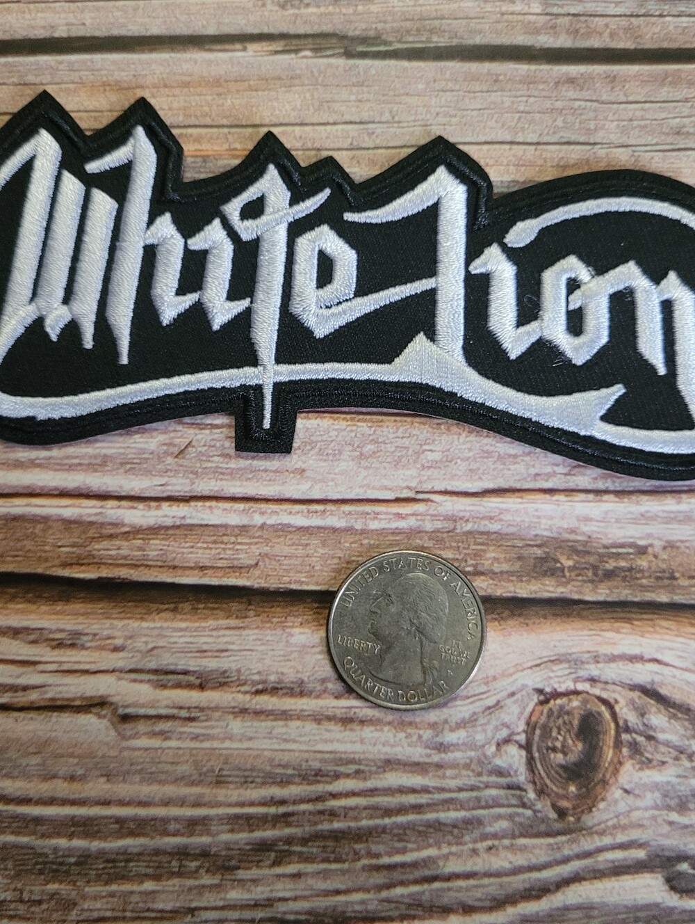 White Lion Glam Hair Metal 1980s Vintage Throwback Iron On Patch